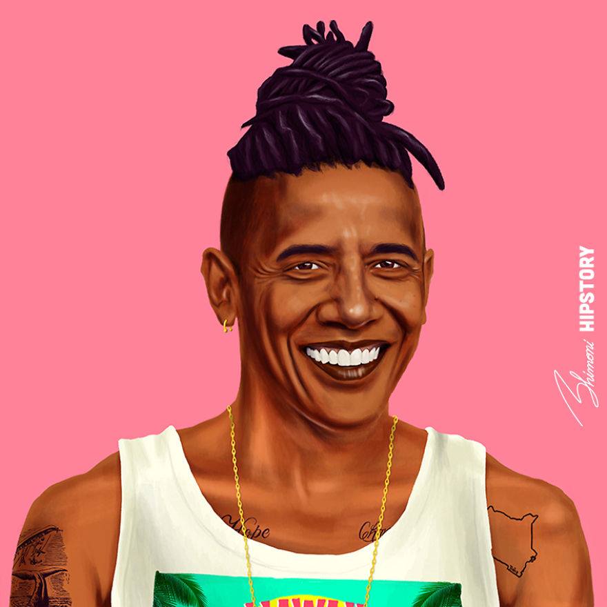 Обама в роли хипстера