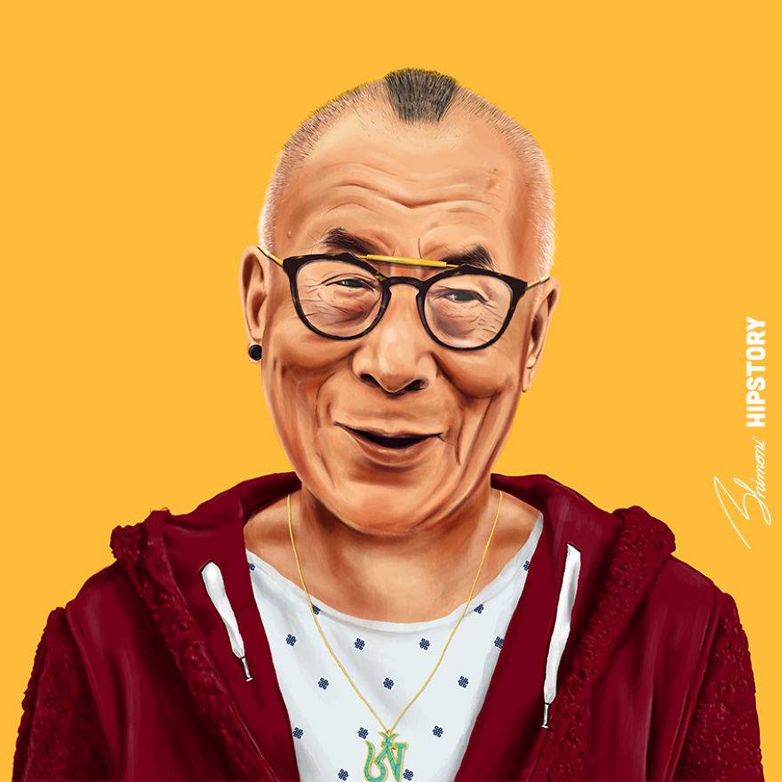 Далай-лама в роли хипстера