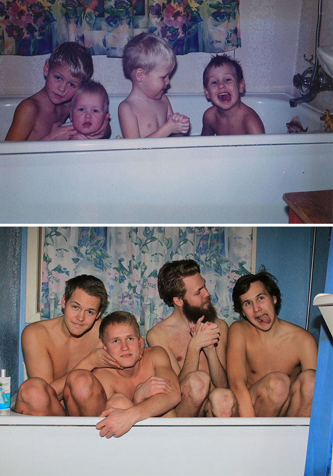 Братья в ванной